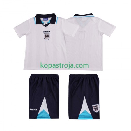 Billiga Fotbollströjor England Retro Barn Hemma tröja 1996 Kortärmad